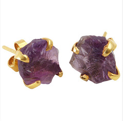 Amethyst Studs - Afghanistan
