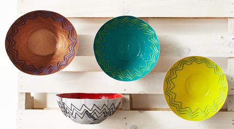 Bronze Zig Zag Bowl - Swaziland