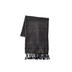 Dark Grey Striped Cotton Beach Towel - Ethiopia