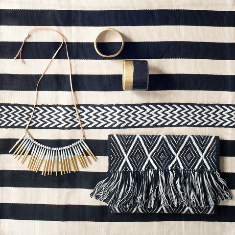 Black & White Diamond Clutch - Peru