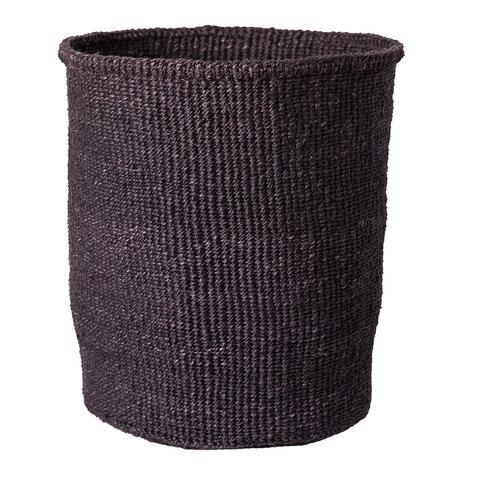 Solid black basket - Medium