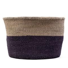 Black & Grey Colour Block Basket - Large
