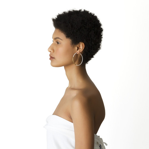 White & Gold Beaded Earrings - Tanzania