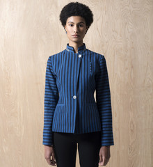 Blue & Black Striped Jacket - Afghanistan