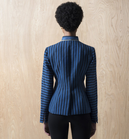 Blue & Black Striped Jacket - Afghanistan