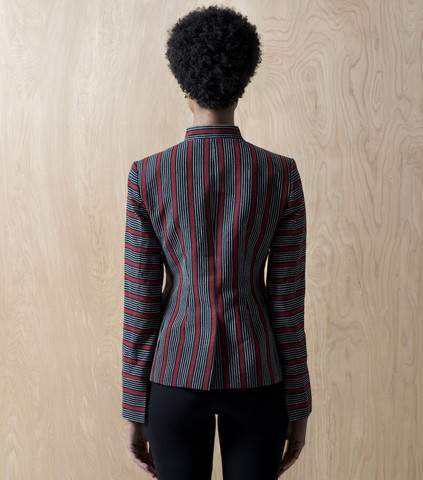 Red & Black Striped Jacket - Afghanistan