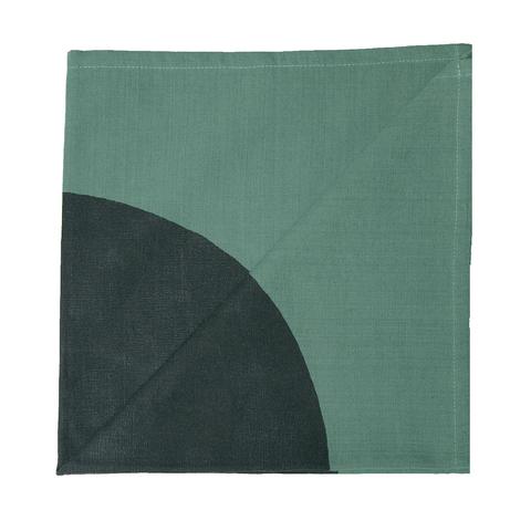 Green Circle Napkin (set of two) - India