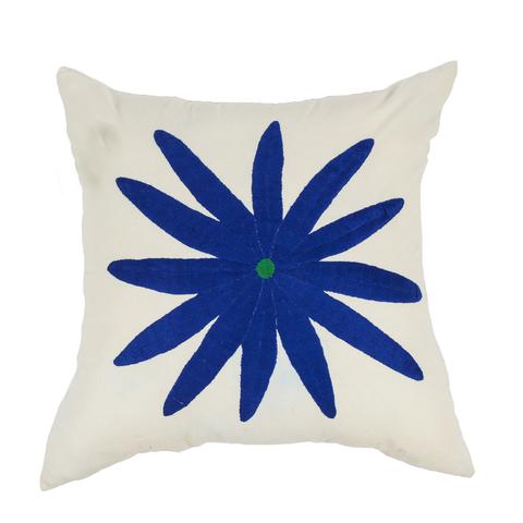 Blue Flower Pillow Sham - Mexico