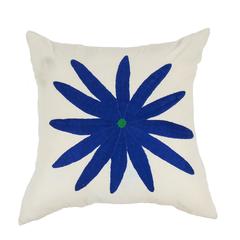 Blue Flower Pillow Sham - Mexico