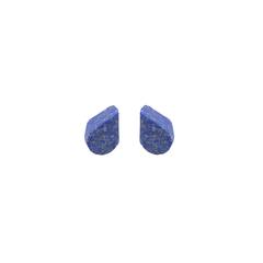 Teardrop Lapis Studs - Afghanistan