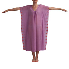 Violet Jamdani Kaftan - India