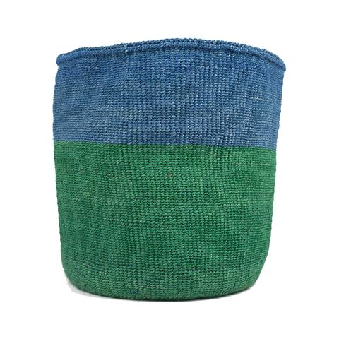 Green Colour Block Basket - Large