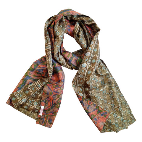 Beige Kantha Scarf - India