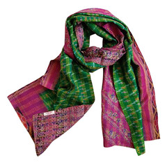 Floral Kantha Scarf - India