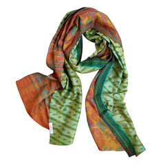 Coral & Mint Kantha Scarf - India