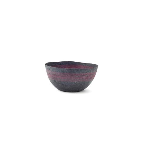 Mini Pink Stitched Charcoal Pulp Bowl - Swaziland
