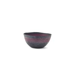 Mini Pink Stitched Charcoal Pulp Bowl - Swaziland