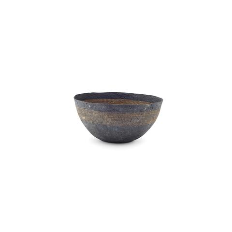 Mini Orange Stitched Charcoal Pulp Bowl - Swaziland