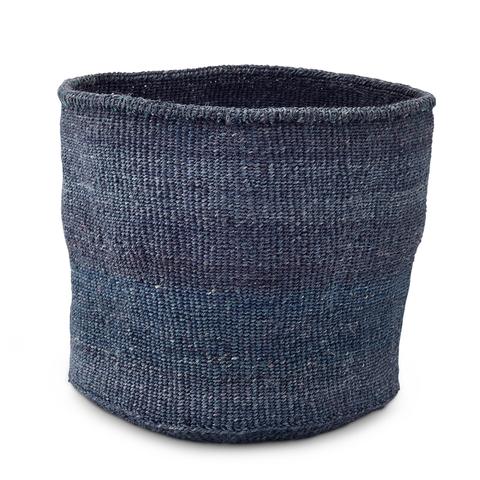 Large Dark Grey Basket - Kenya