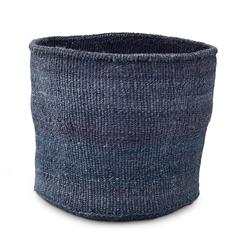 Large Dark Grey Basket - Kenya