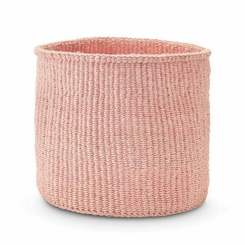 Large Pastel Pink Basket - Kenya