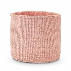 Large Pastel Pink Basket - Kenya