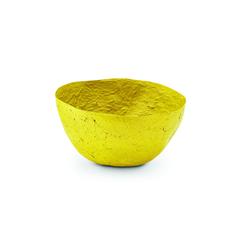 Large Solid Yellow Pulp Bowl - Swaziland