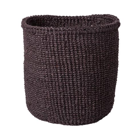 Solid black basket - Small