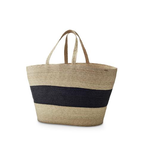Black Stripe Carry Basket
