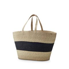 Black Stripe Carry Basket