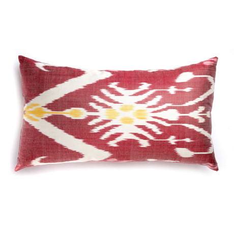 Bukhara Landscape Ikat Pillow - Uzbekistan