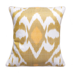 Turtle Back Ikat Pillow - Uzbekistan