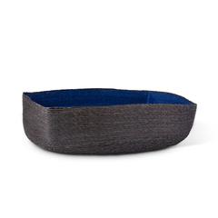 Large Black + Indigo Tray Basket