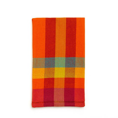 Sri Lankan red check hand towel