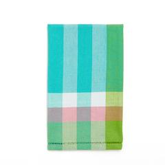Sri Lankan Emerald and Turquoise Hand Towel