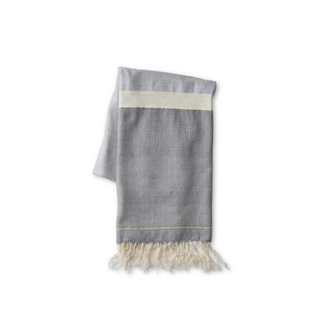 Light Blue/Grey Cotton Beach Towel - Ethiopia