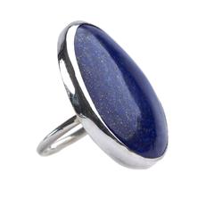 Silver Lapis Lazuli - Afghan Ring