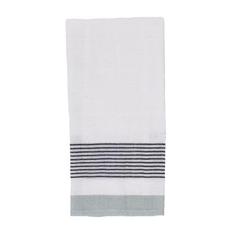 Handmade Indian Aqua striped towel