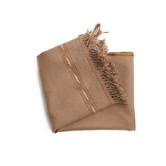Bark Coloured Wool Throw - Pakistan