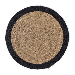 Black Round Placemats (set of 2) - Swaziland