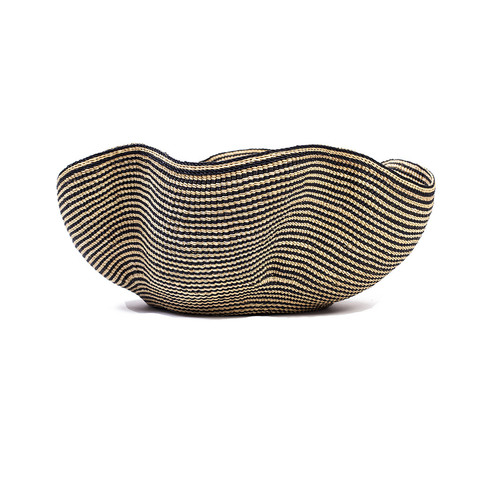 Black & Beige Wave Basket - Ghana