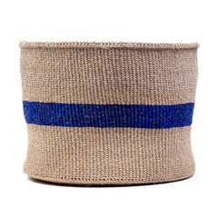 Kenyan blue striped basket