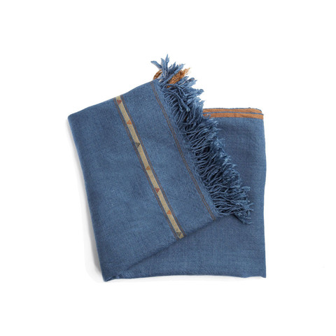 Cornflower Blue Throw - Pakistan