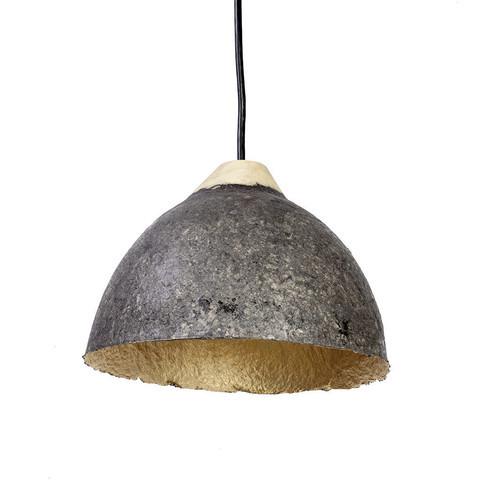 Charcoal & Gold Pendant Lampshade - Swaziland