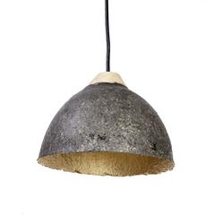 Charcoal & Gold Pendant Lampshade - Swaziland