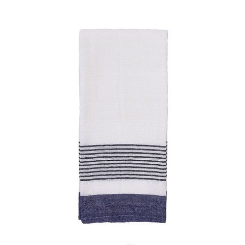 Handmade Indian dark blue cotton towel