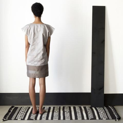 Afghan silver silk tunic