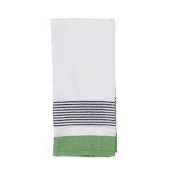 Handmade Indian green cotton hand towel
