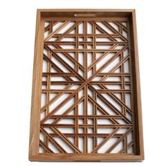 Walnut Jali "Lattice" Tray - Afghanistan