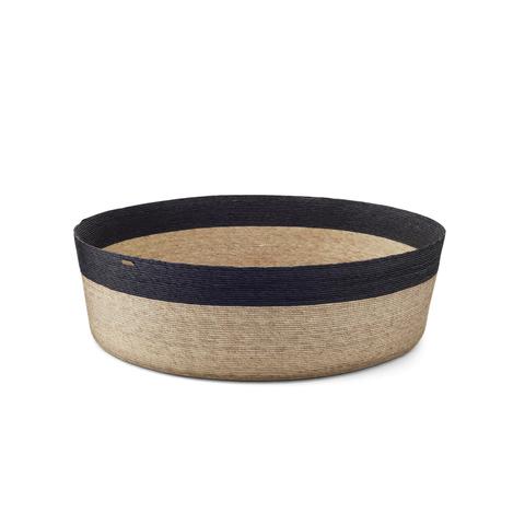 Black Stripe Canasta Basket